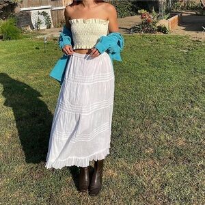 Vinatge Ruffled Tube Top